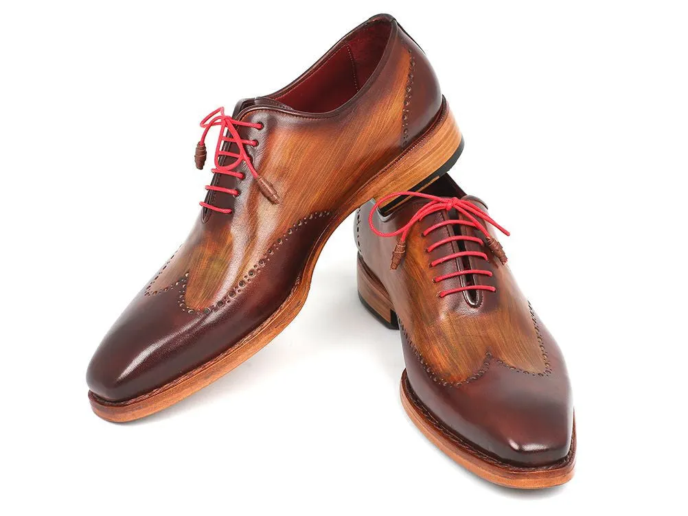 Paul Parkman Chaussures Paul Parkman Oxfords à bout effilé Goodyear Welted pour Homme en Marron & Camel