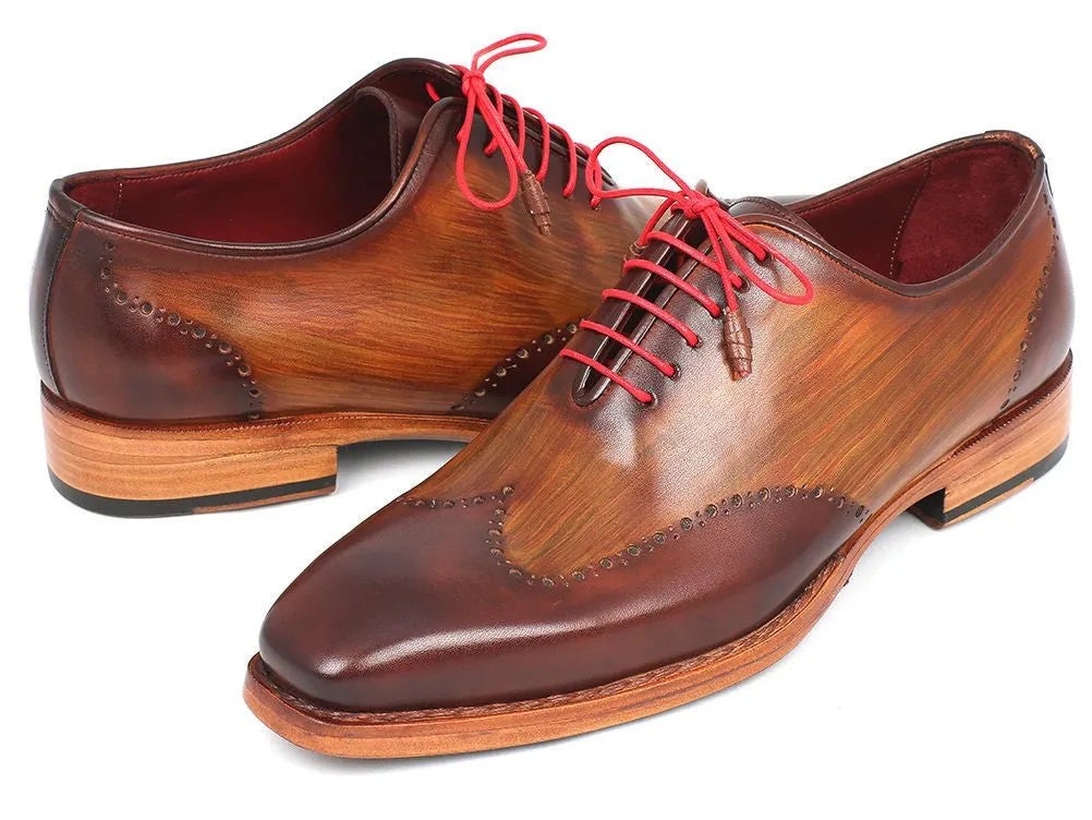 Paul Parkman Chaussures Paul Parkman Oxfords à bout effilé Goodyear Welted pour Homme en Marron & Camel