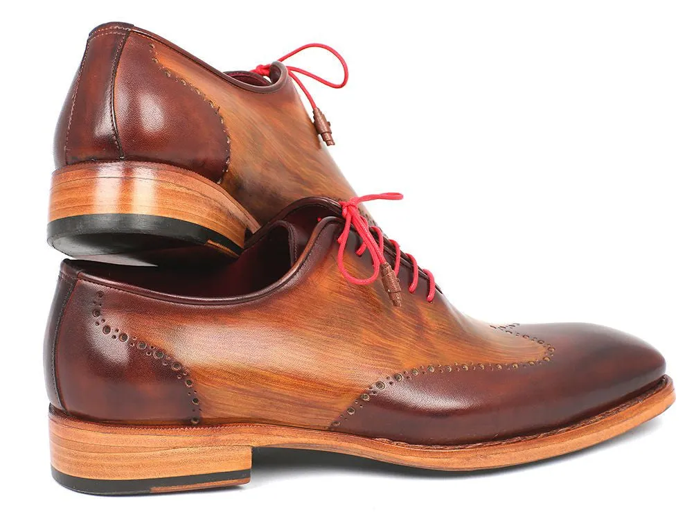 Paul Parkman Chaussures Paul Parkman Oxfords à bout effilé Goodyear Welted pour Homme en Marron & Camel