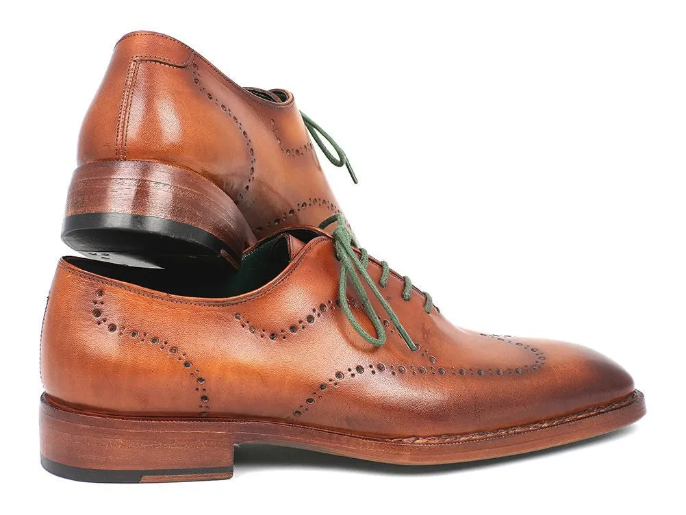 Paul Parkman Chaussures Paul Parkman Oxfords à bout effilé Goodyear Welted pour hommes en marron camel
