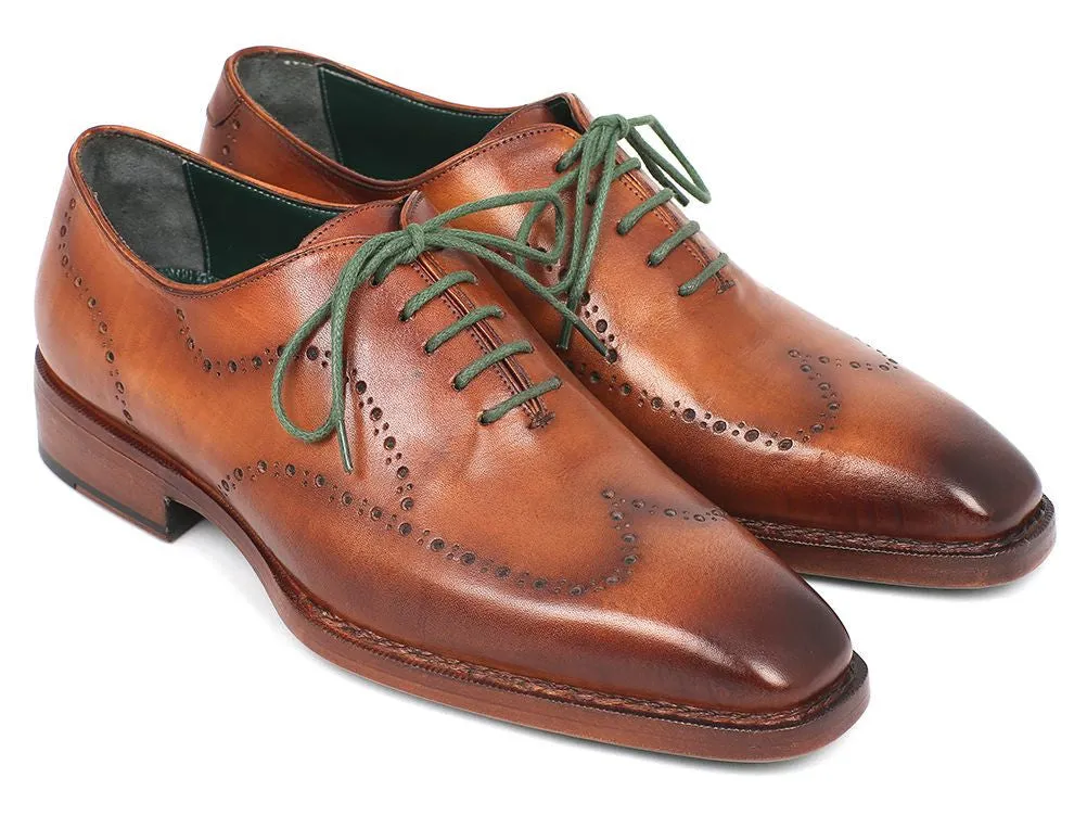 Paul Parkman Chaussures Paul Parkman Oxfords à bout effilé Goodyear Welted pour hommes en marron camel