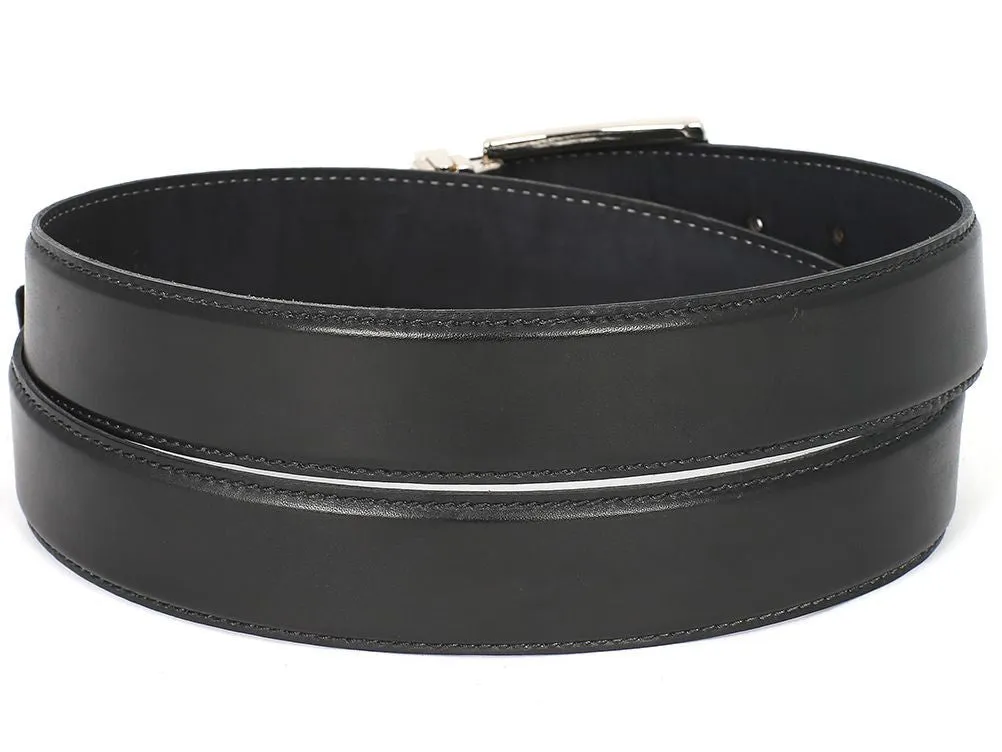 Paul Parkman Chaussures Ceinture en cuir peinte à la main pour hommes Paul Parkman en noir