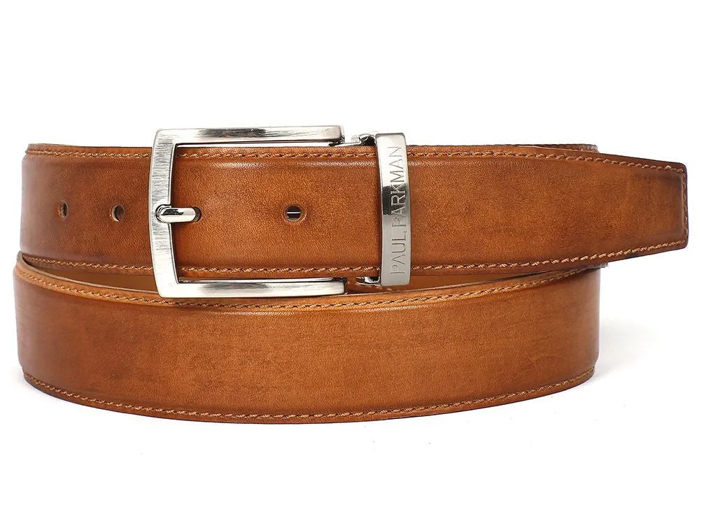 Paul Parkman Chaussures Ceinture en cuir peinte à la main pour hommes Paul Parkman en tabac