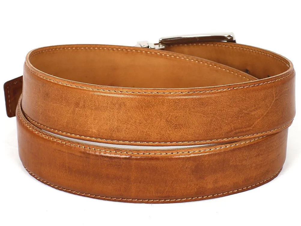 Paul Parkman Chaussures Ceinture en cuir peinte à la main pour hommes Paul Parkman en tabac