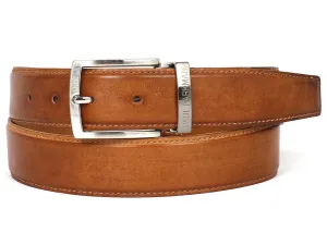 Paul Parkman Shoes Paul Parkman Men's Hand-Painted Leather Belt in Tobacco