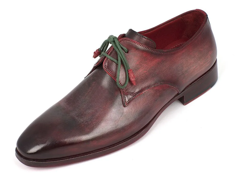 Paul Parkman Chaussures Paul Parkman Derby en Cuir Peint à la Main pour Homme en Couleurs Mixtes