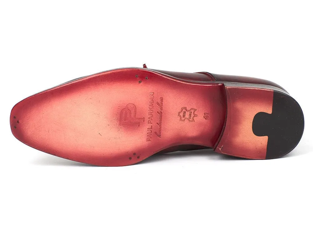 Paul Parkman Chaussures Paul Parkman Derby en Cuir Peint à la Main pour Homme en Couleurs Mixtes