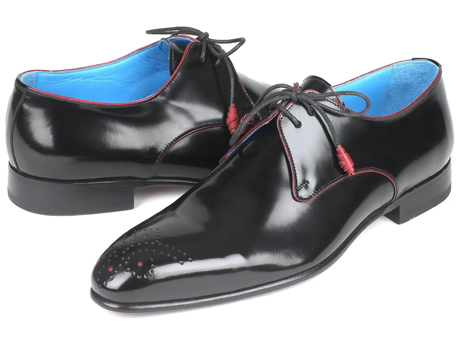Paul Parkman Chaussures Paul Parkman Derby Homme à Bout Médaille en Noir