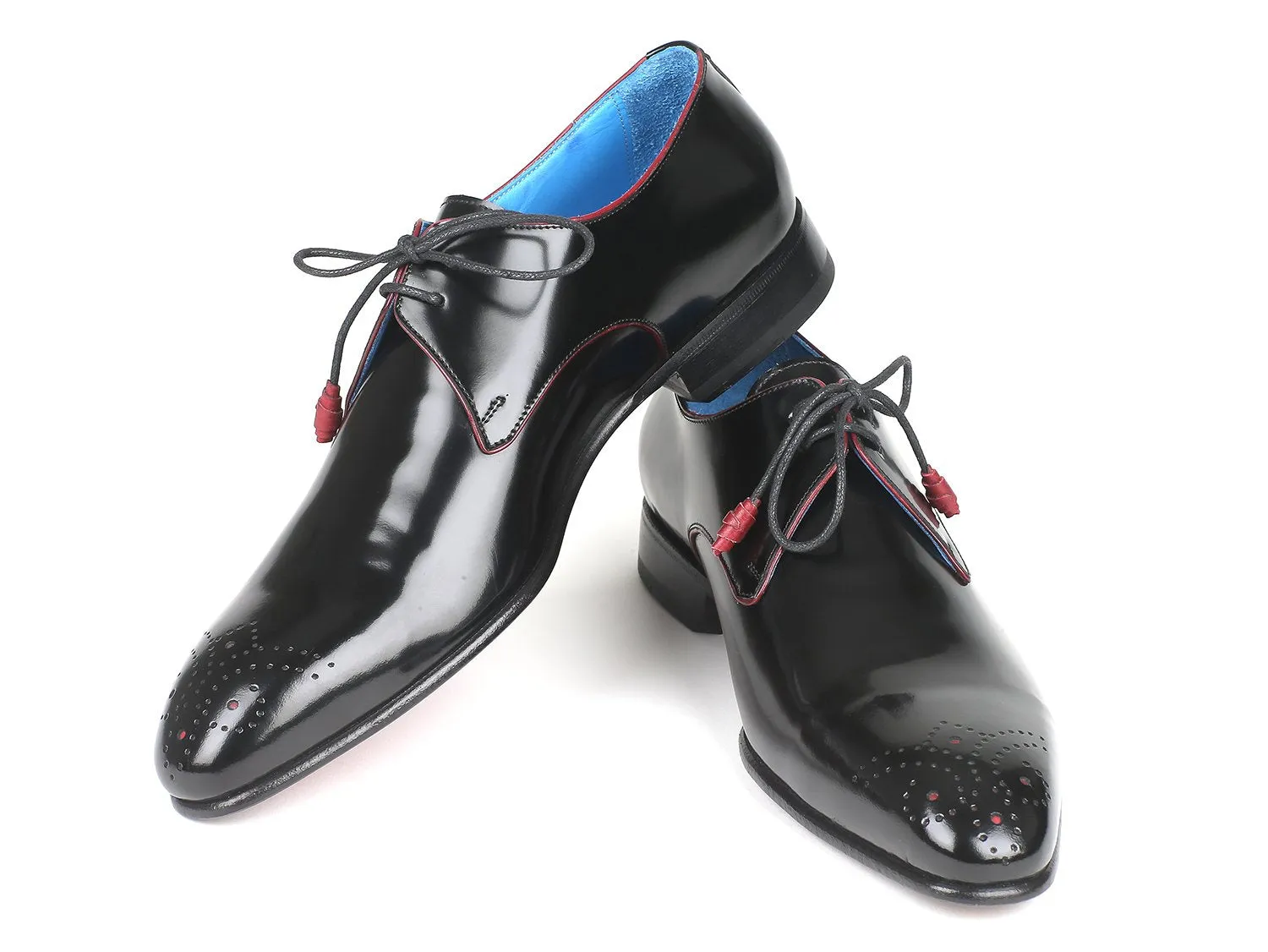 Paul Parkman Chaussures Paul Parkman Derby Homme à Bout Médaille en Noir