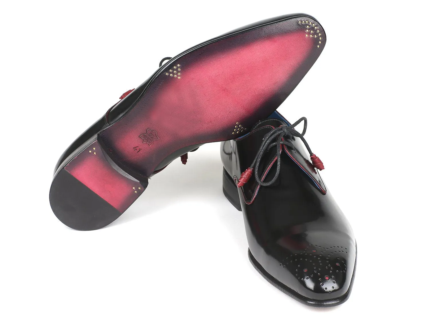 Paul Parkman Chaussures Paul Parkman Derby Homme à Bout Médaille en Noir