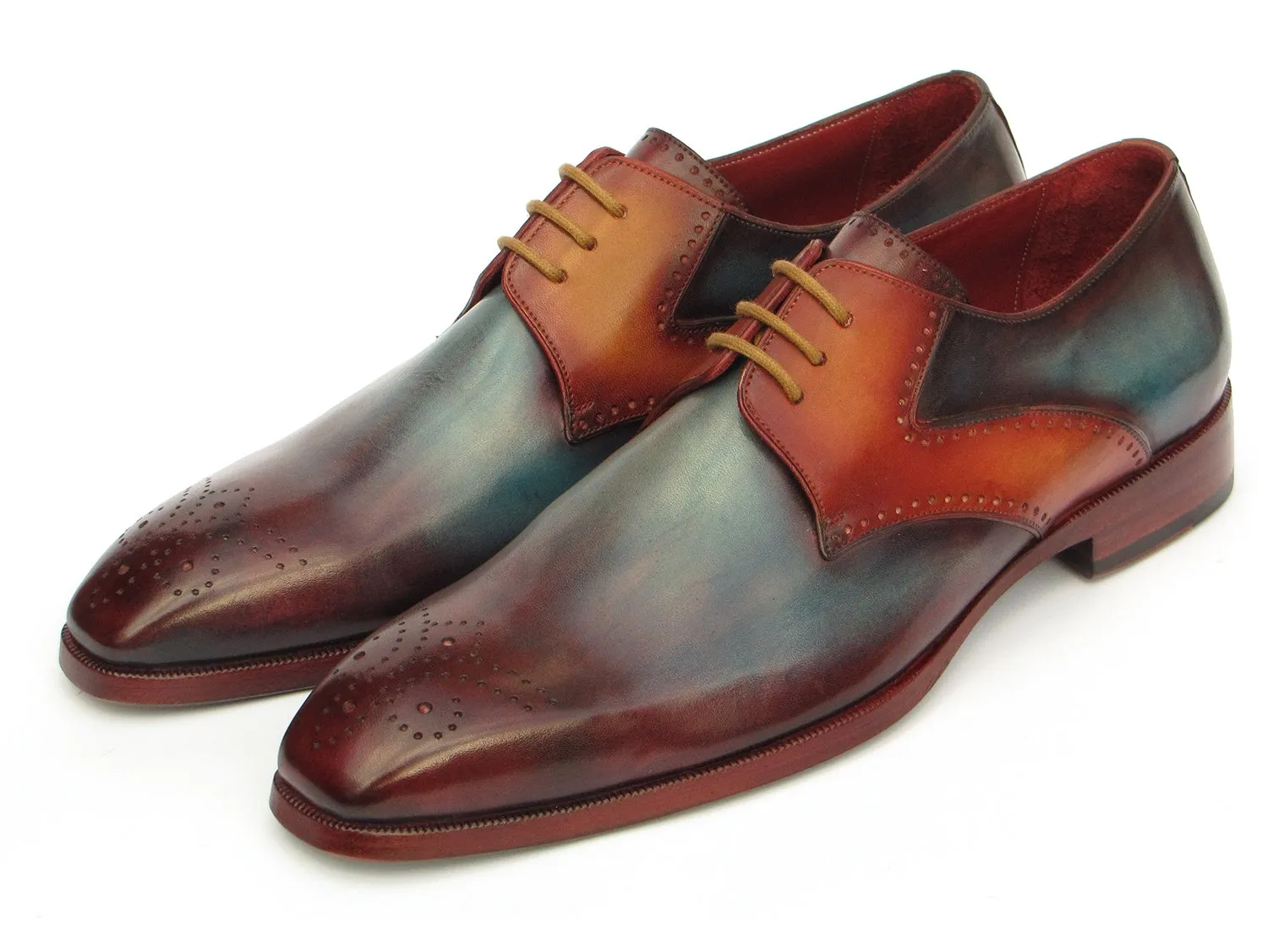 Paul Parkman Chaussures Paul Parkman Derby Homme à Bout Médaille en Plusieurs Couleurs