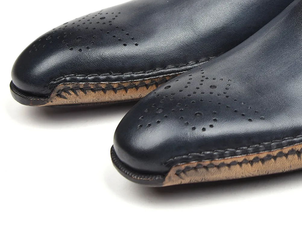 Paul Parkman Chaussures Paul Parkman Oxfords de construction Opanka pour hommes en gris anthracite