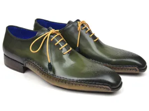 Paul Parkman Shoes Paul Parkman Men's Opanka Construction Oxfords in Green
