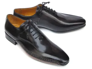 Paul Parkman Shoes Paul Parkman Men's Side HandsewnLeather Oxfords in Black