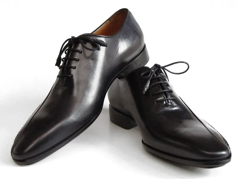 Paul Parkman Chaussures Paul Parkman Oxfords pour Hommes en Cuir Cousu Main sur le Côté en Noir