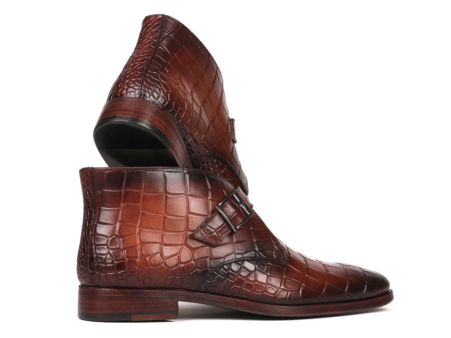 Paul Parkman Chaussures Bottines à bride unique pour homme Paul Parkman en marron