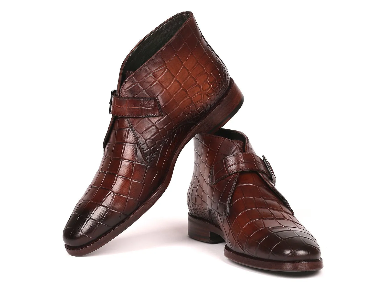 Paul Parkman Chaussures Bottines à bride unique pour homme Paul Parkman en marron