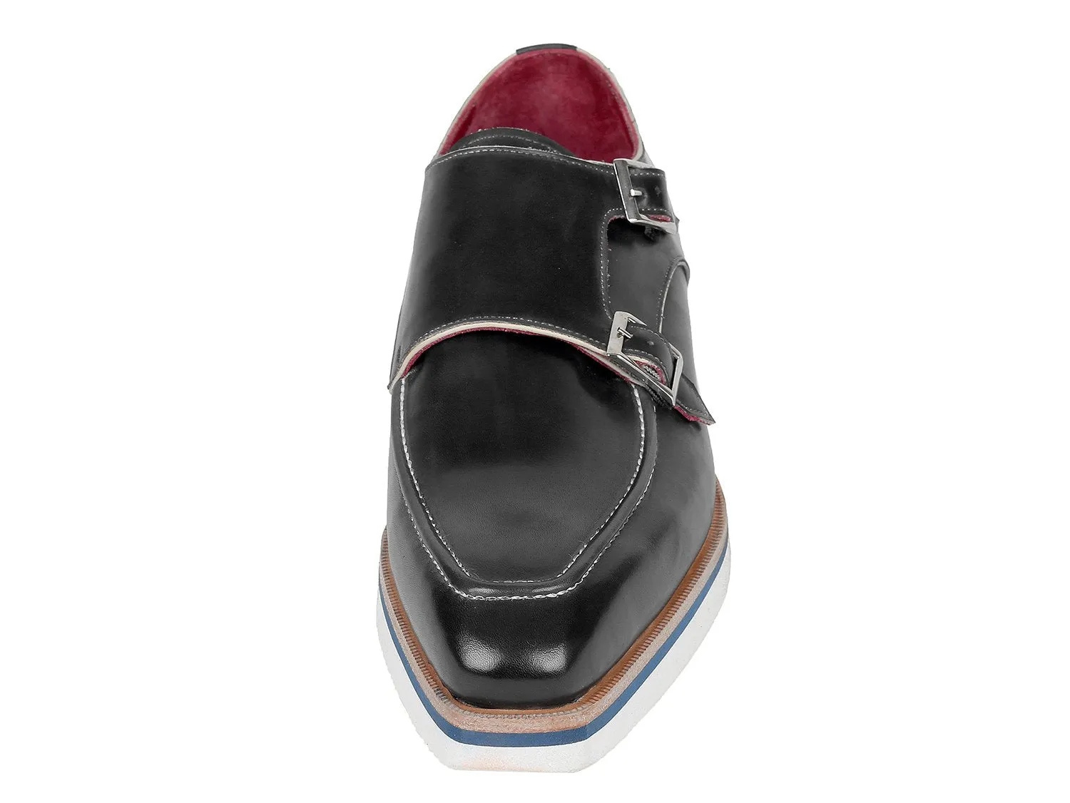 Paul Parkman Chaussures Paul Parkman Chaussures en cuir à bride homme décontracté élégant en noir