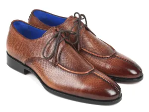 Paul Parkman Shoes Paul Parkman Men's Split Toe Derby Shoes in Brown