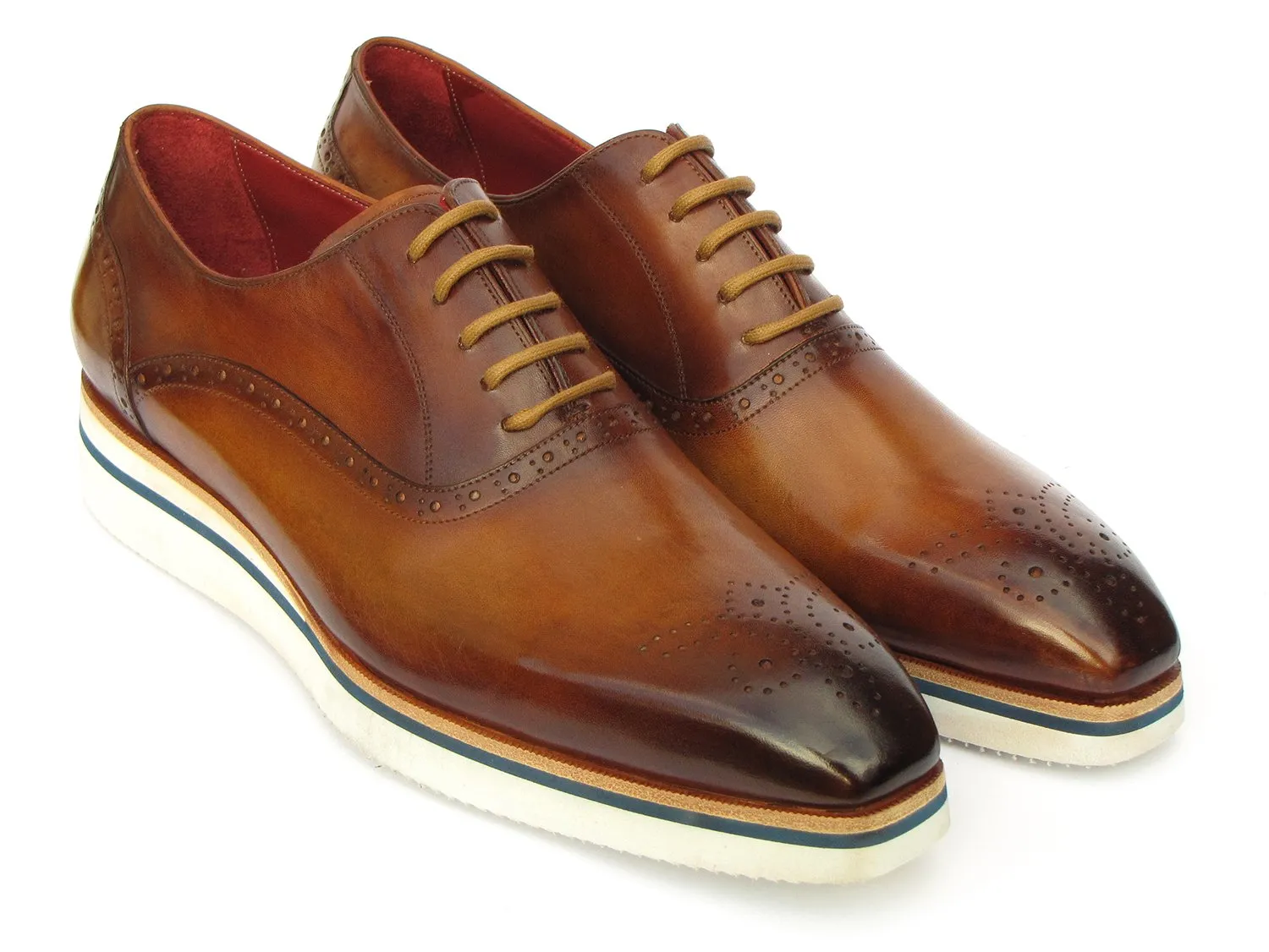 Paul Parkman Chaussures Paul Parkman Oxfords Décontracté Intelligent pour Hommes en Marron
