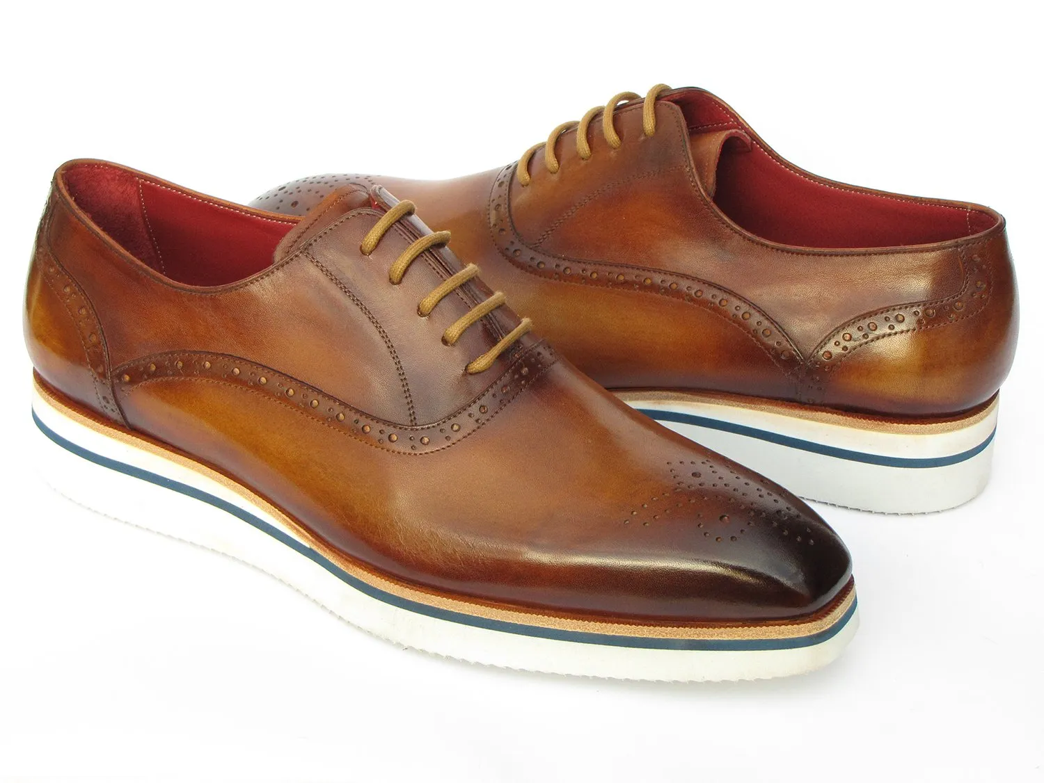 Paul Parkman Chaussures Paul Parkman Oxfords Décontracté Intelligent pour Hommes en Marron