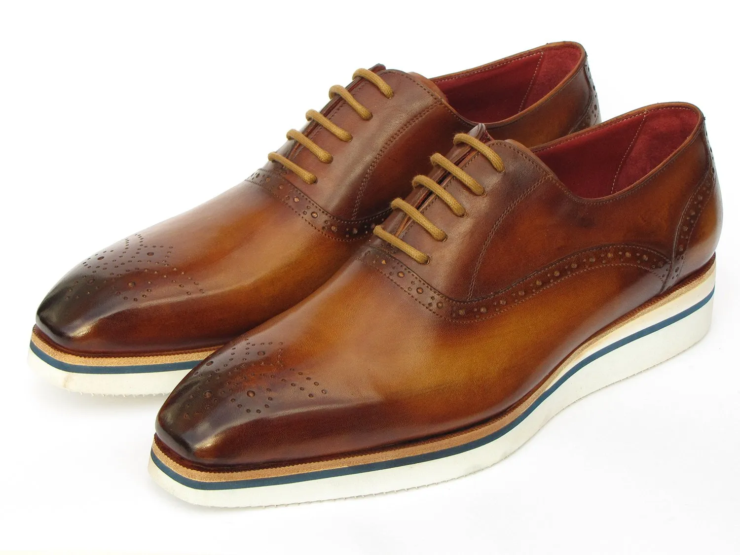 Paul Parkman Chaussures Paul Parkman Oxfords Décontracté Intelligent pour Hommes en Marron