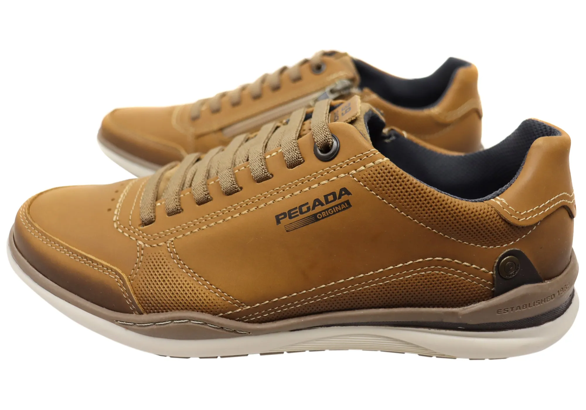 Pegada Advence Chaussures Décontractées En Cuir Pour Homme Sans Lacets Fabriquées Au Brésil Pegada Shoes