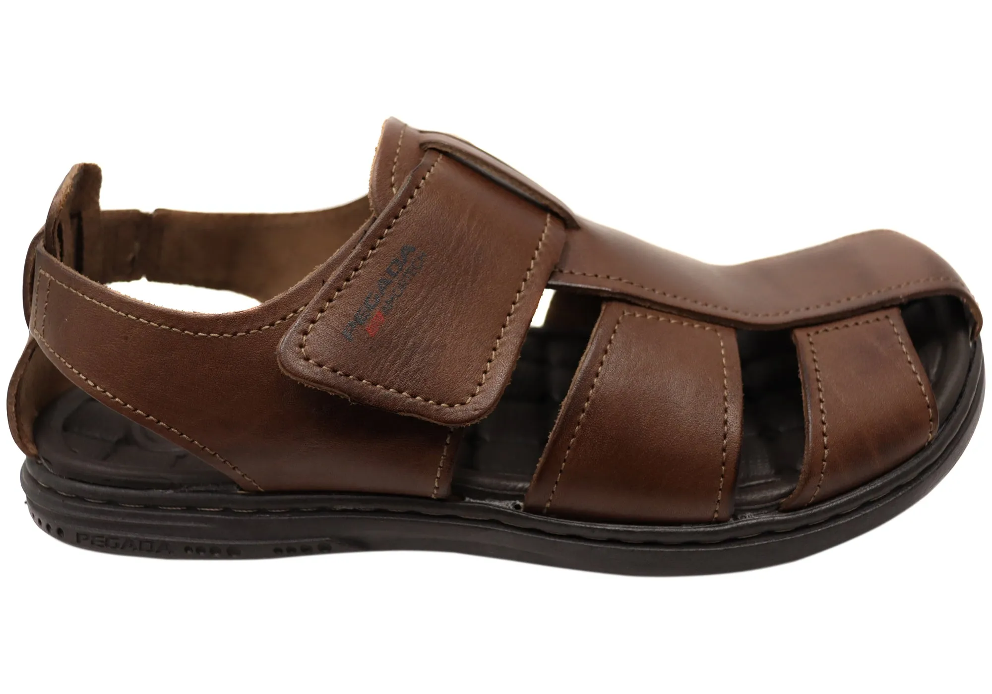 Sandales confortables en cuir pour hommes Pegada Kedge Fabriquées au Brésil Chaussures Pegada