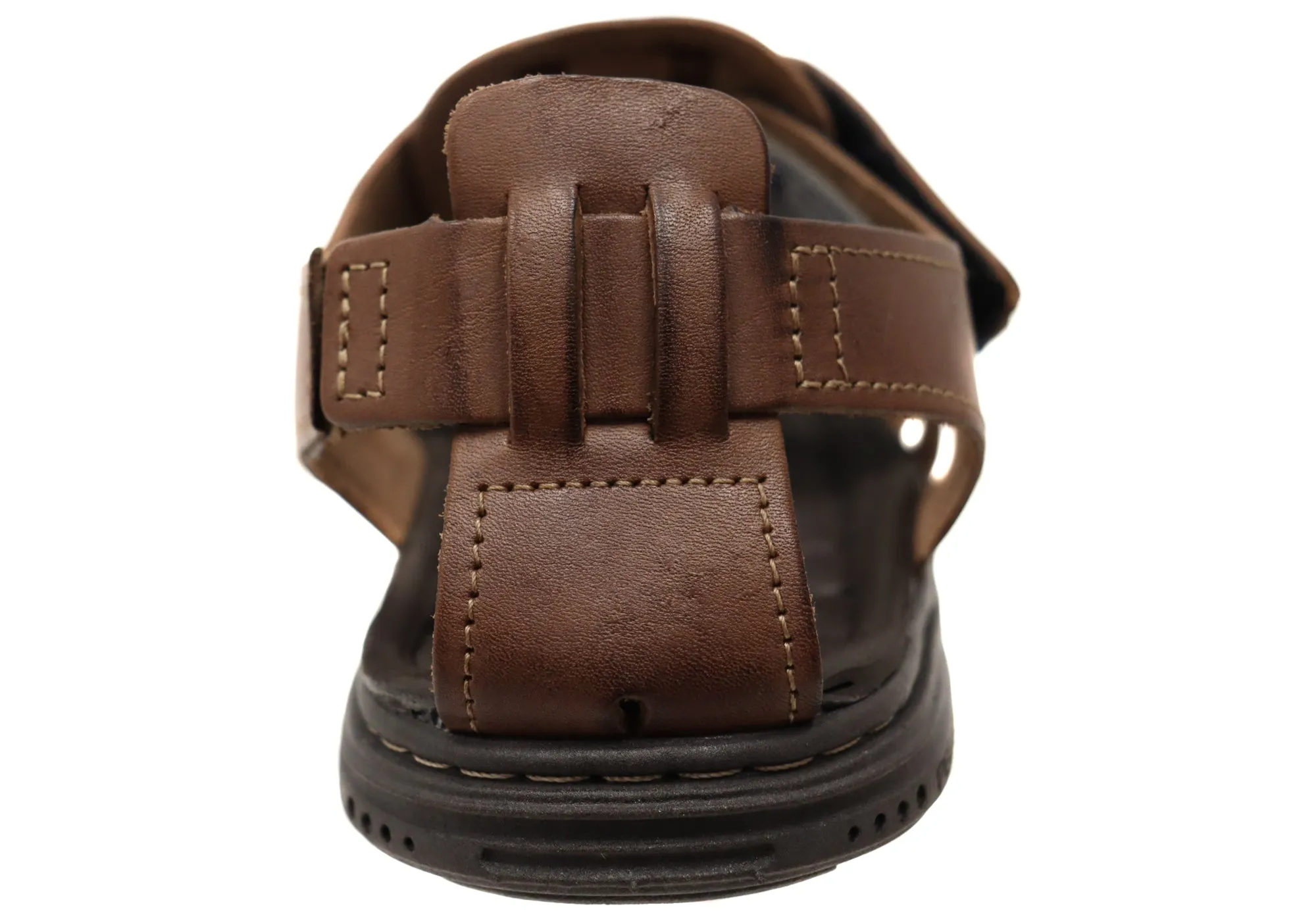 Sandales confortables en cuir pour hommes Pegada Kedge Fabriquées au Brésil Chaussures Pegada