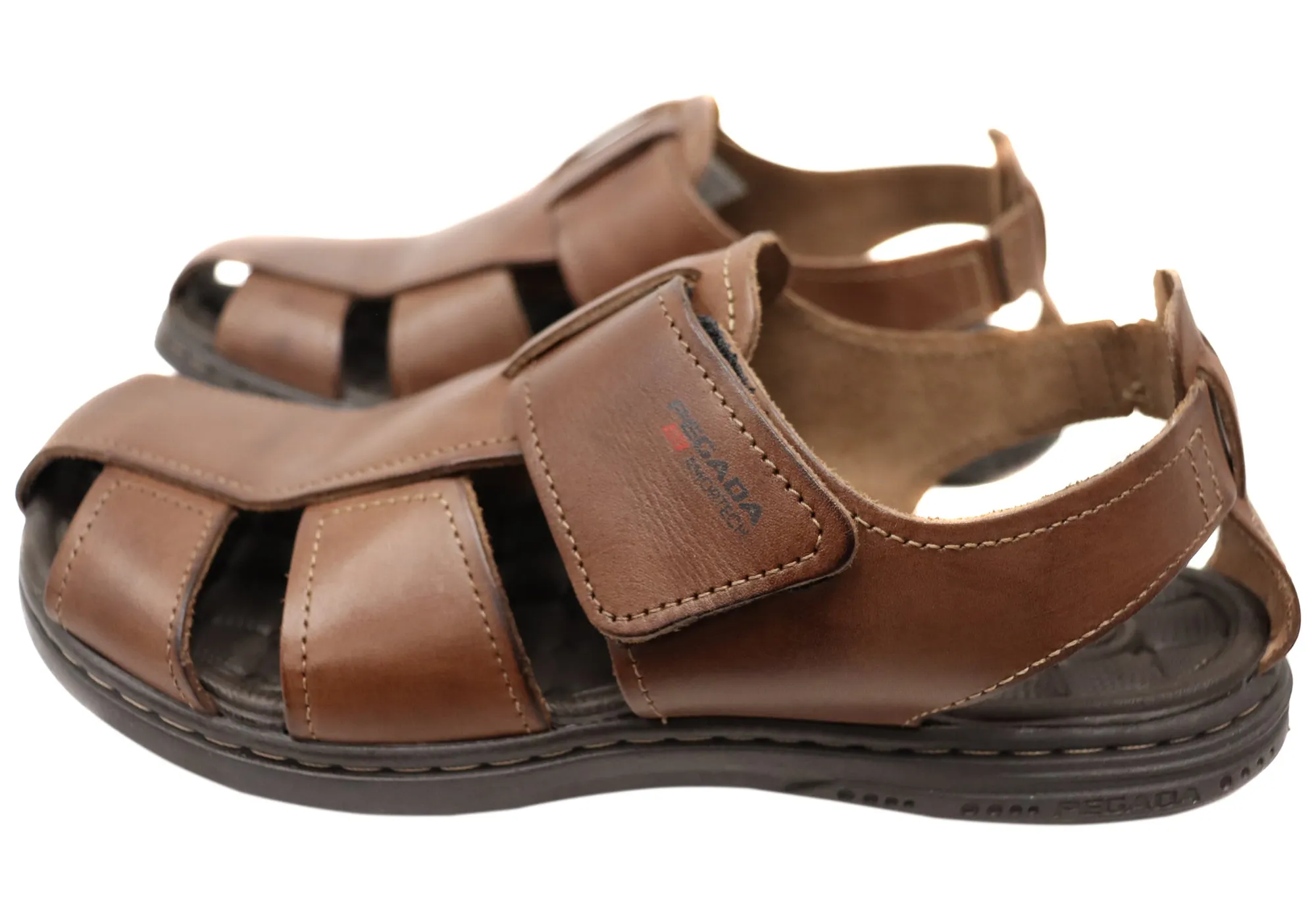 Sandales confortables en cuir pour hommes Pegada Kedge Fabriquées au Brésil Chaussures Pegada