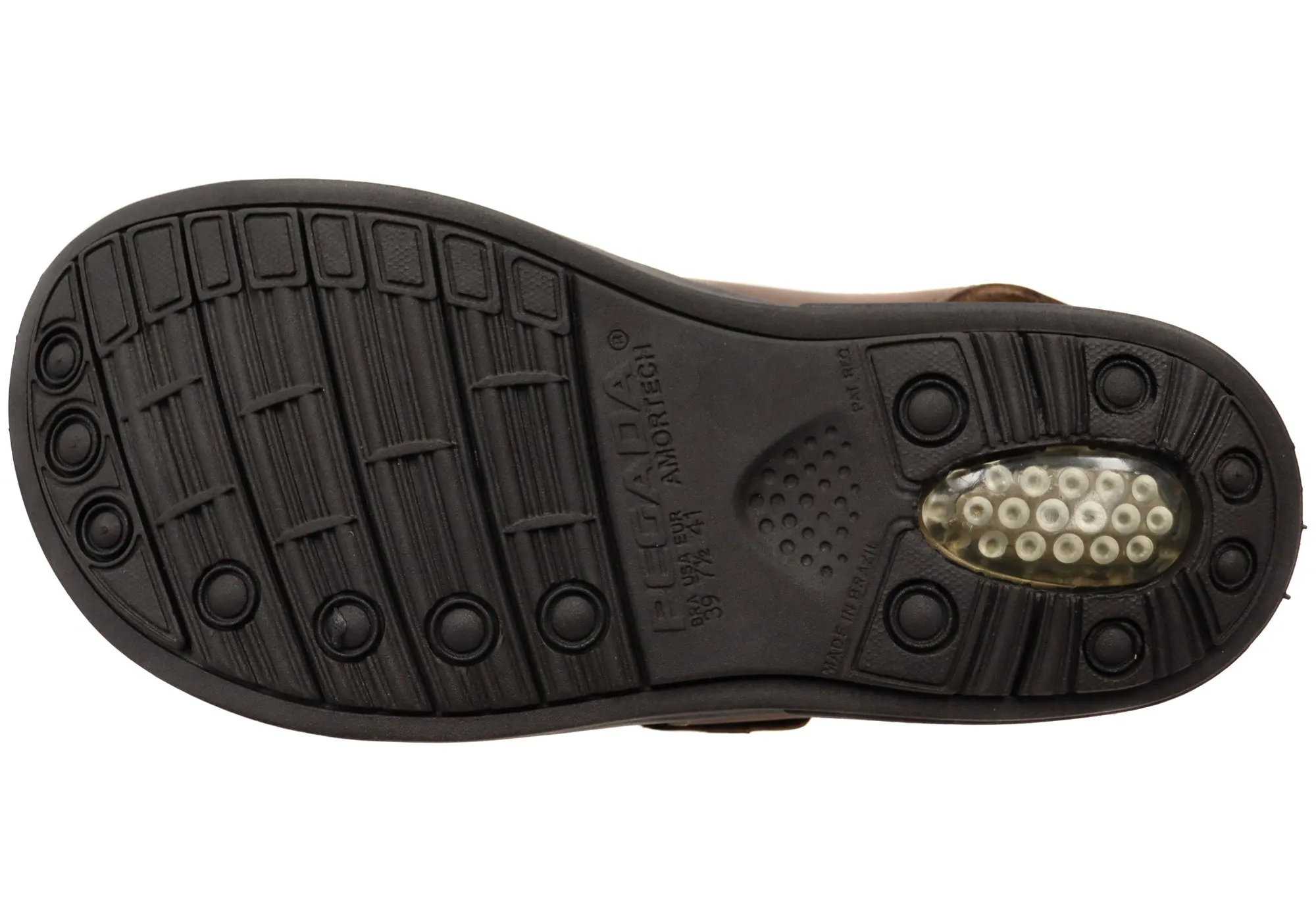 Sandales confortables en cuir pour hommes Pegada Kedge Fabriquées au Brésil Chaussures Pegada