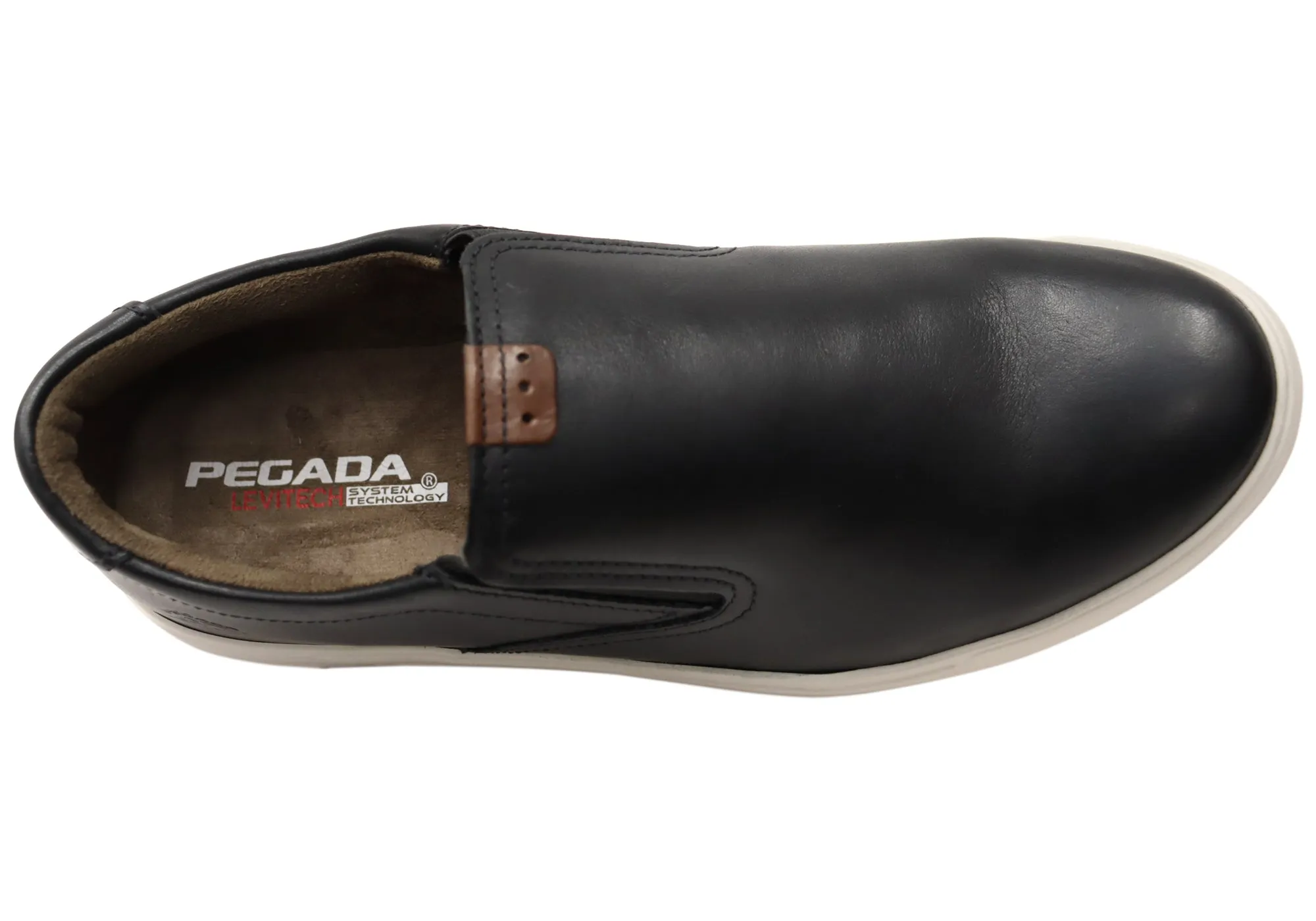 Pegada Strobe Chaussures Décontractées Homme à Enfiler en Cuir Brésilien Confortables Pegada Shoes