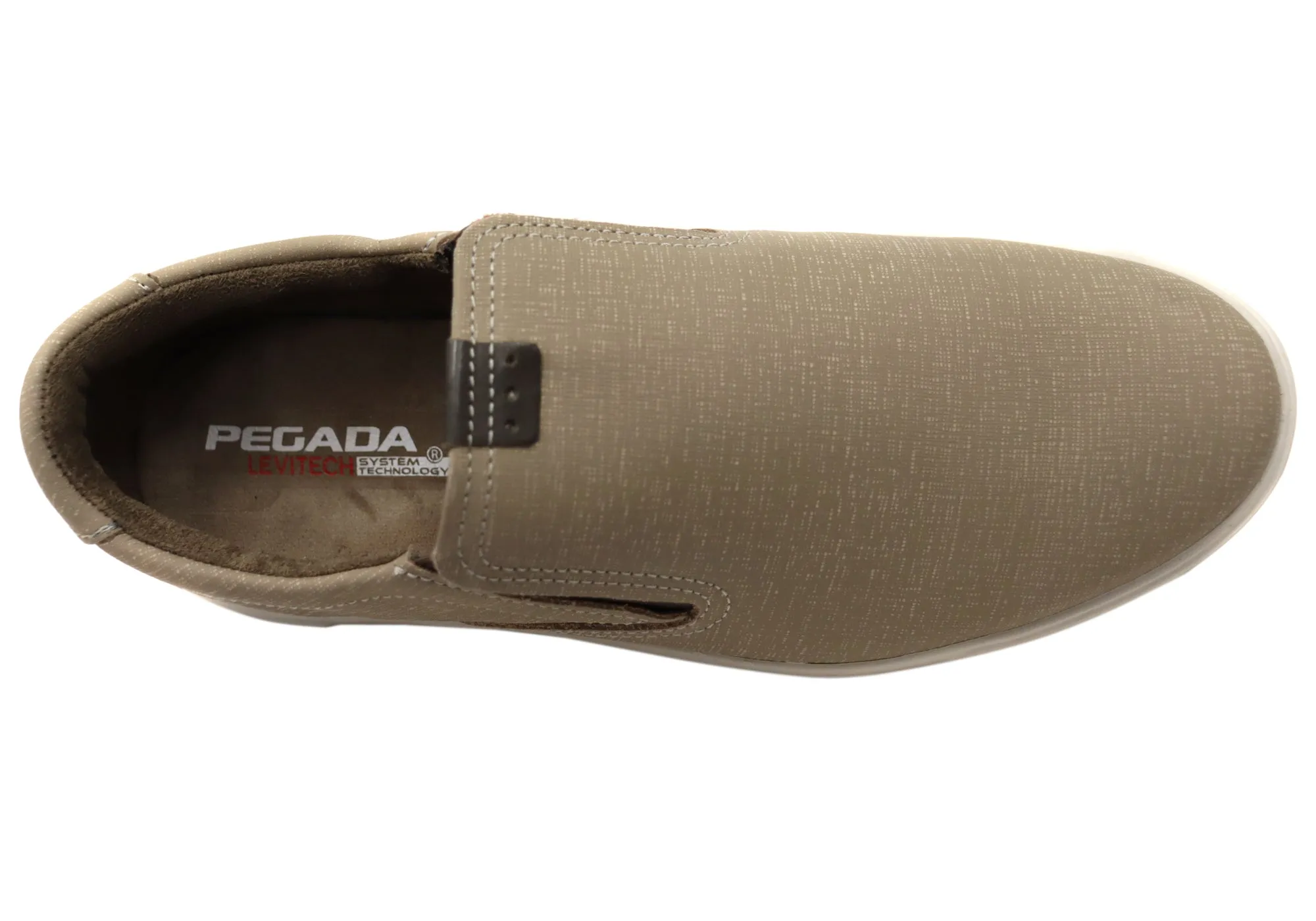 Pegada Strobe Chaussures Décontractées Homme à Enfiler en Cuir Brésilien Confortables Pegada Shoes