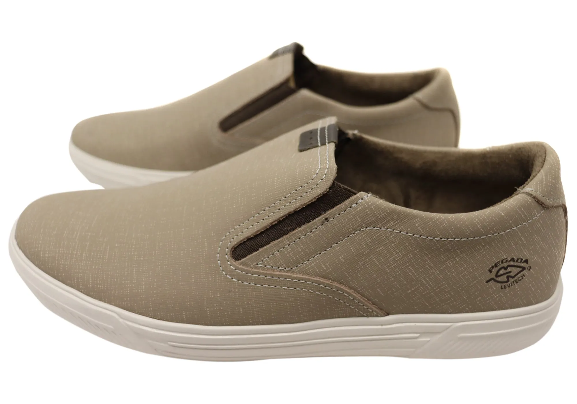 Pegada Strobe Chaussures Décontractées Homme à Enfiler en Cuir Brésilien Confortables Pegada Shoes
