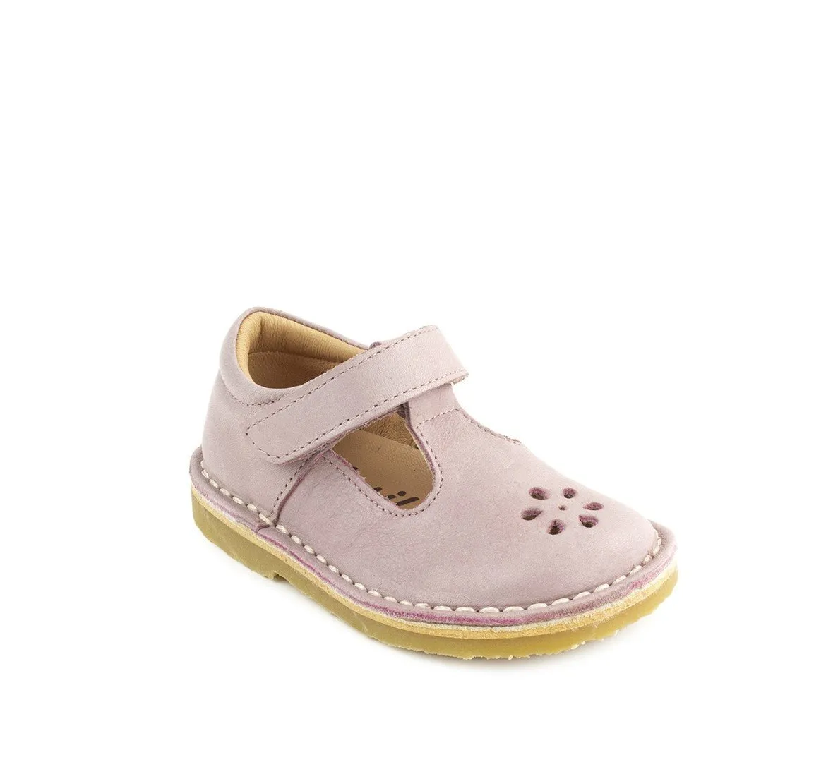 Petasil: Chaussures Ciara 2 à Velcro - Vieille Rose Savana
