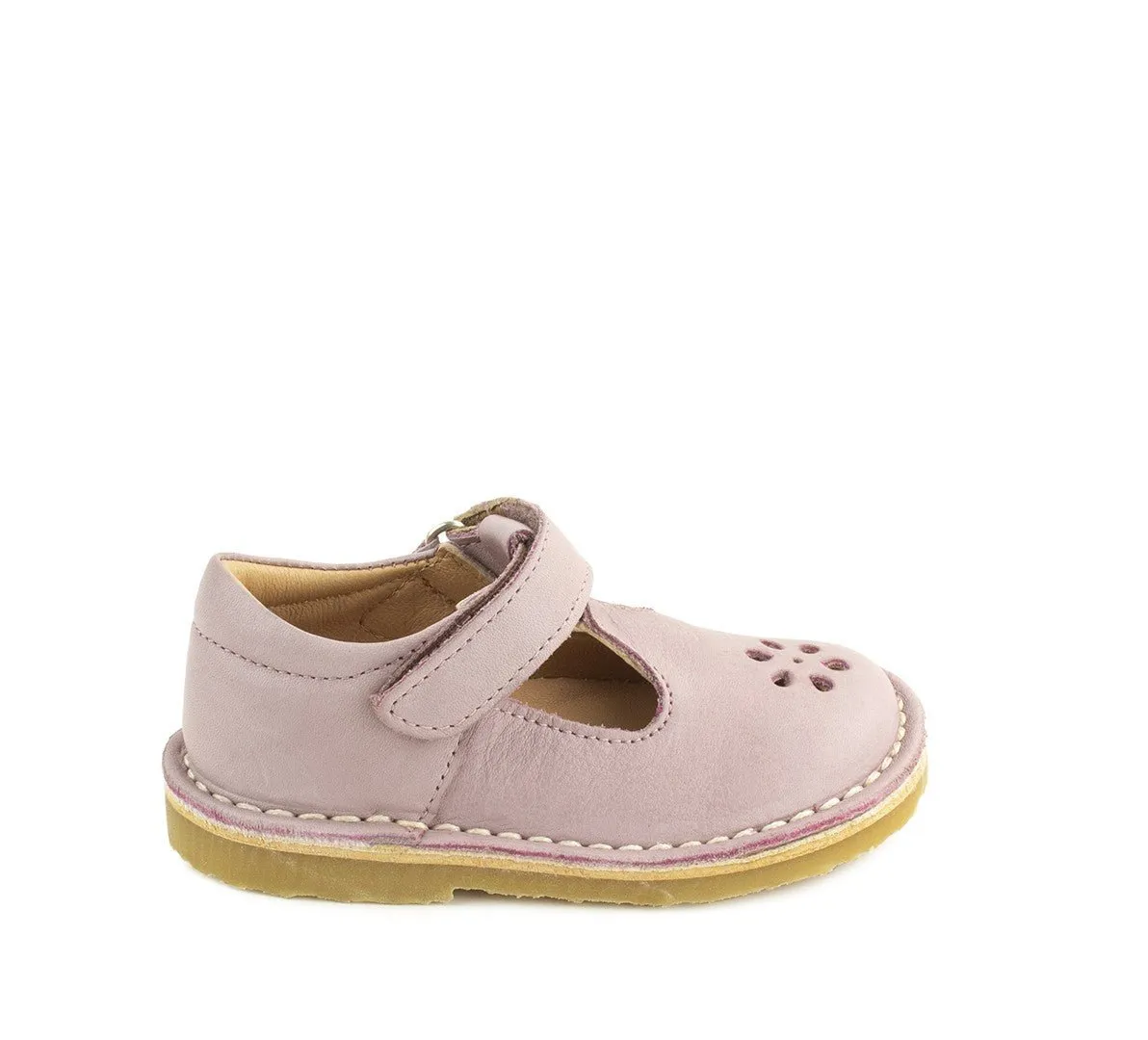 Petasil: Chaussures Ciara 2 à Velcro - Vieille Rose Savana