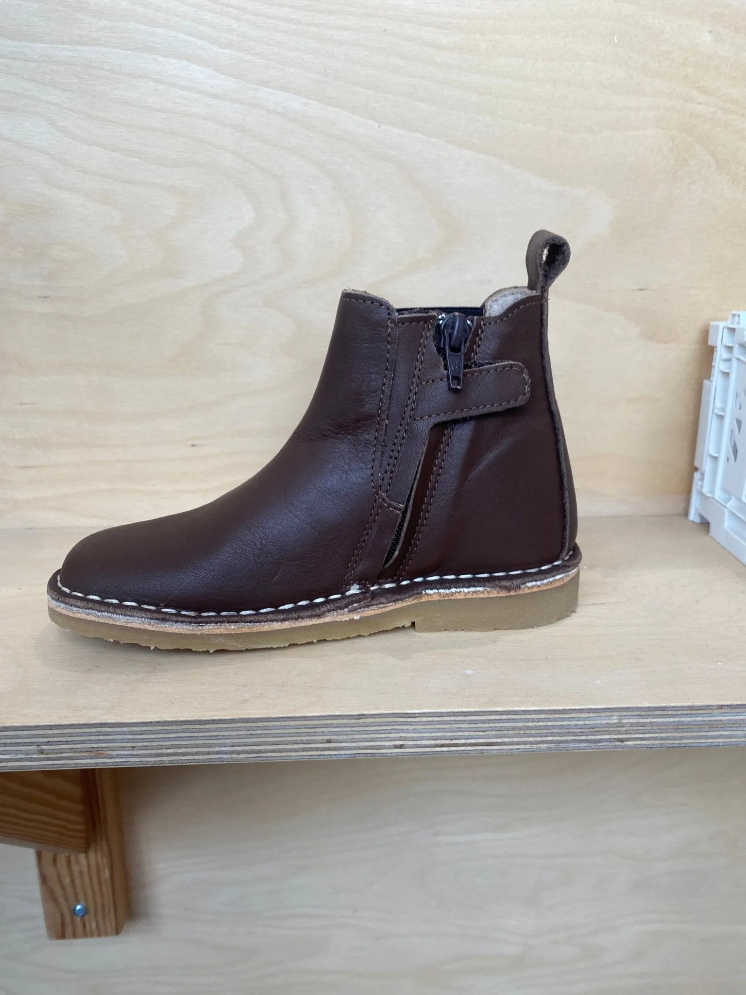 Petasil: Bottes Chelsea Kaz-T - Cuir chocolat