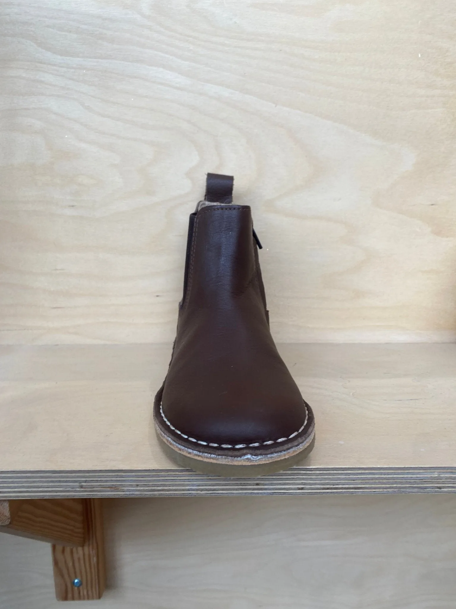 Petasil: Bottes Chelsea Kaz-T - Cuir chocolat