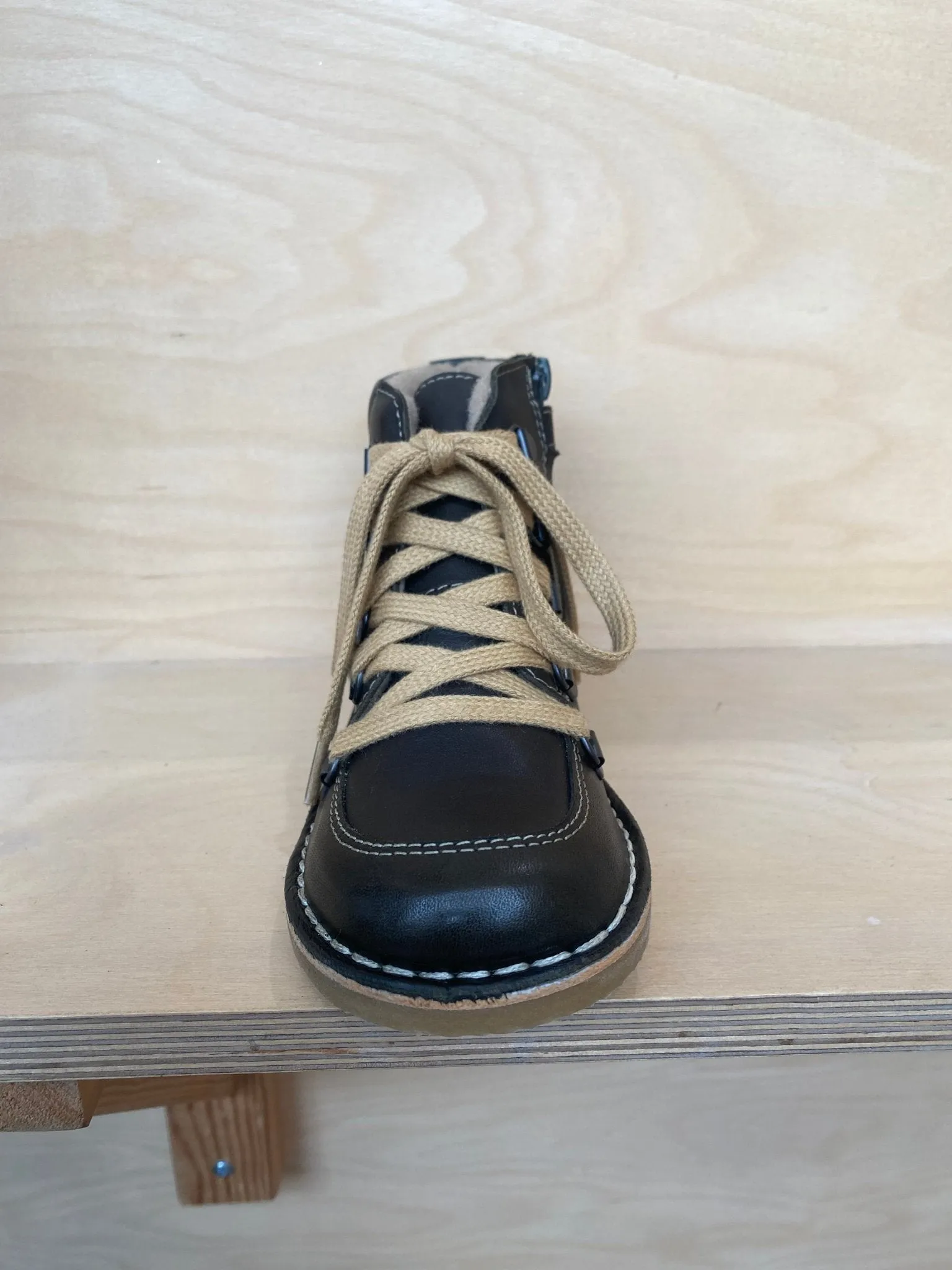 Petasil: Bottes avec Doublure en Laine de Kent - Cuir Vert