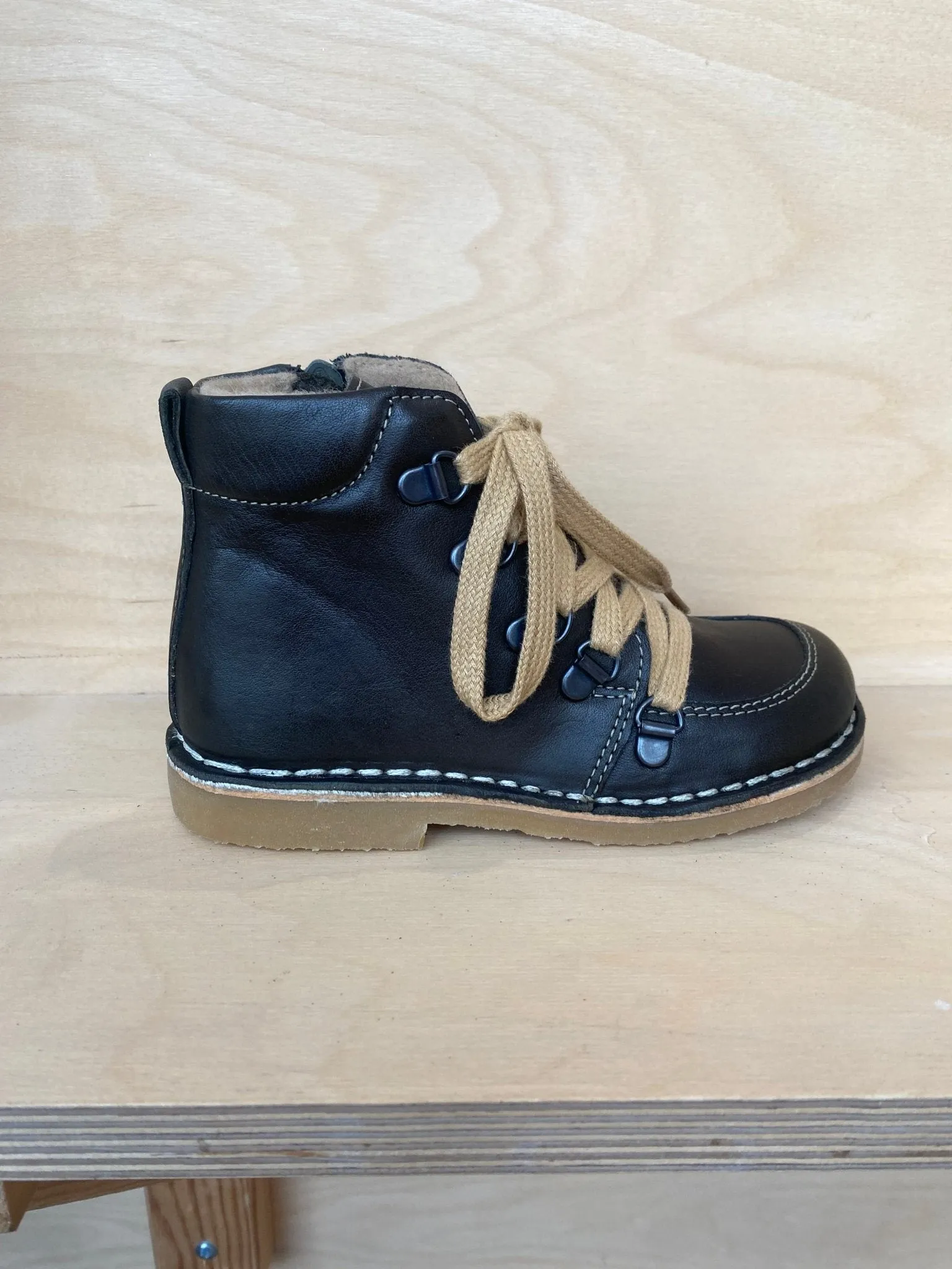 Petasil: Bottes avec Doublure en Laine de Kent - Cuir Vert