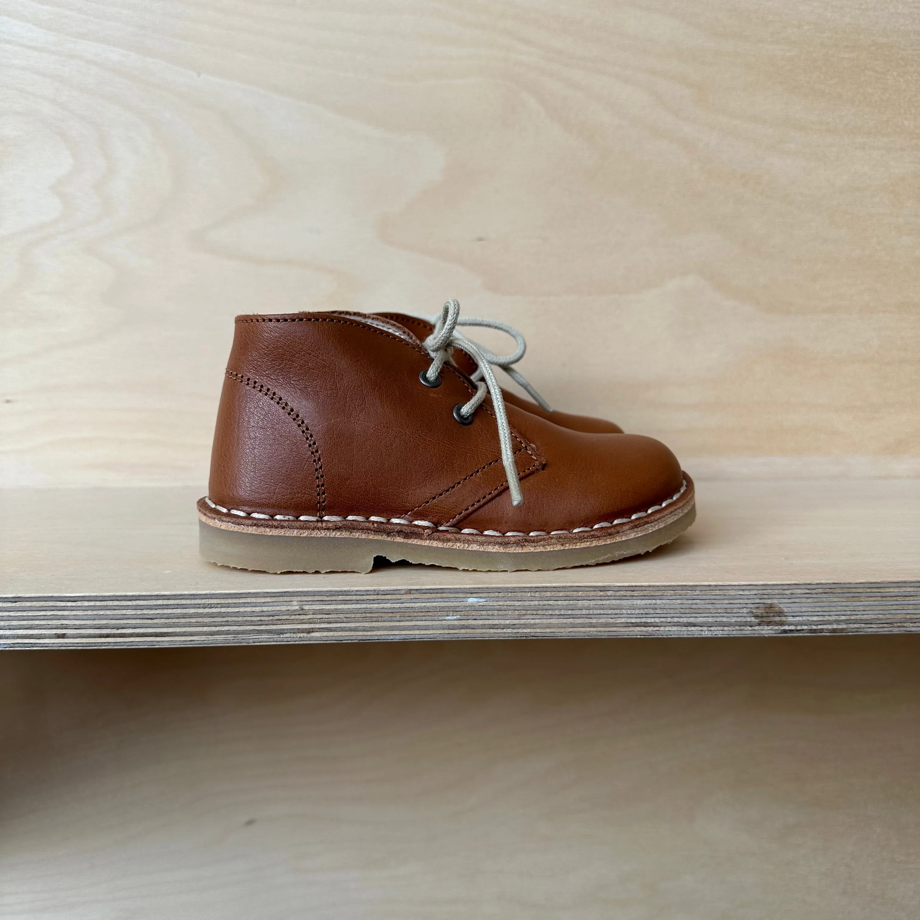 Petasil: Botte Lacée Koel - Cuir Roma Cognac