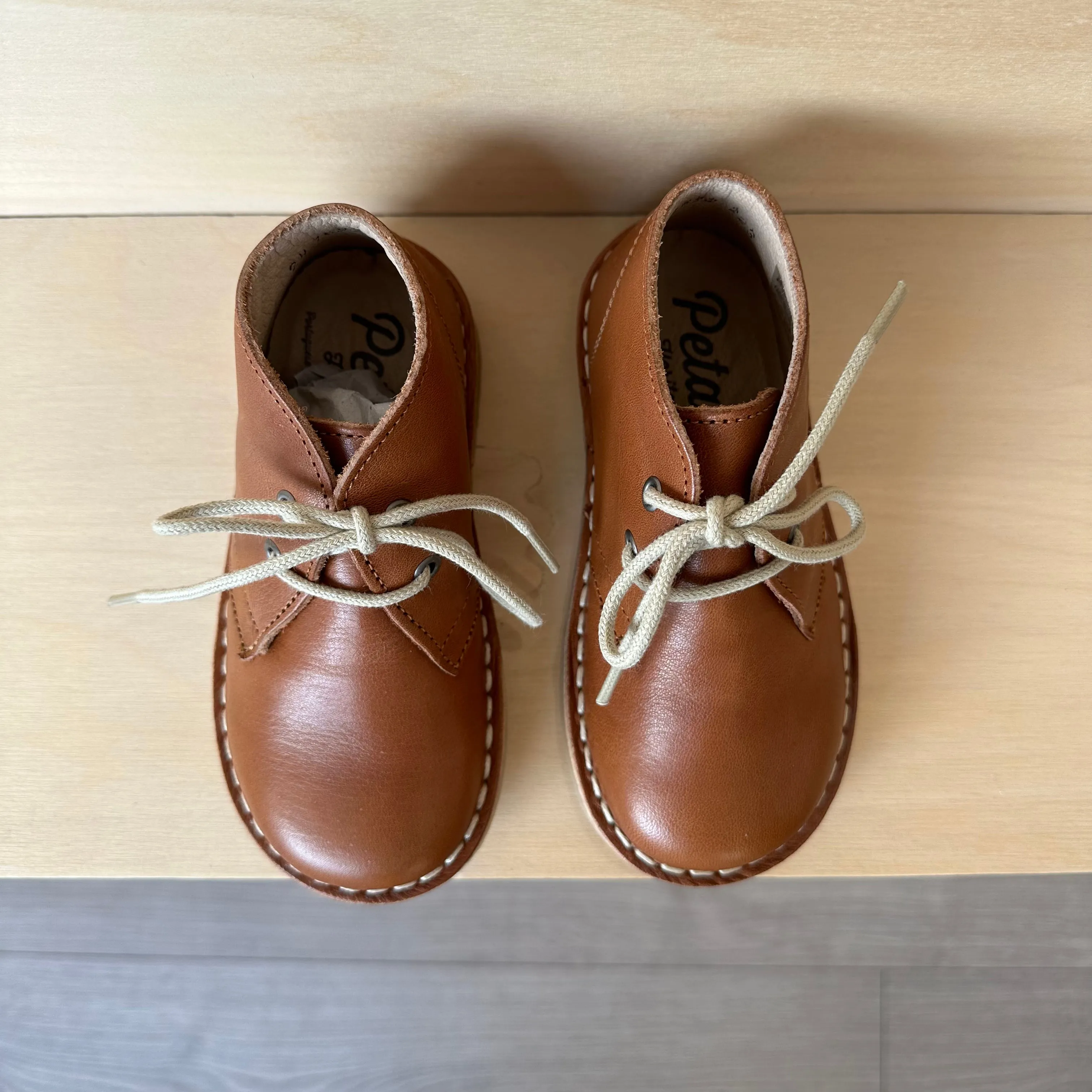 Petasil: Botte Lacée Koel - Cuir Roma Cognac