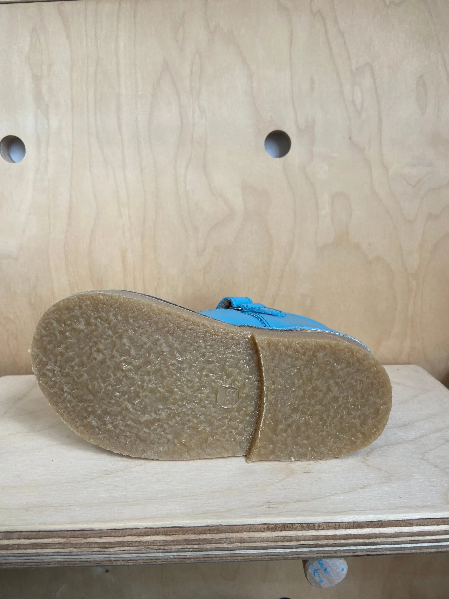 Petasil : Chaussures à barrette en T avec velcro - Bleu Maui Roma
