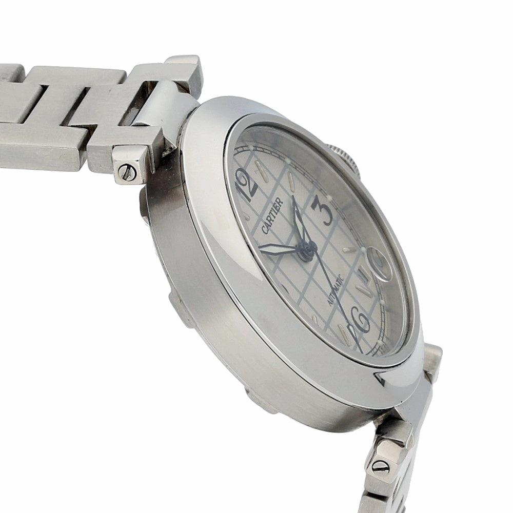 Pre-owned Cartier Pasha Automatic Stainless Steel Bracelet Watch, 2324