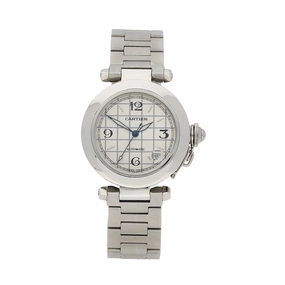 Pre-owned Cartier Pasha Automatic Stainless Steel Bracelet Watch, 2324