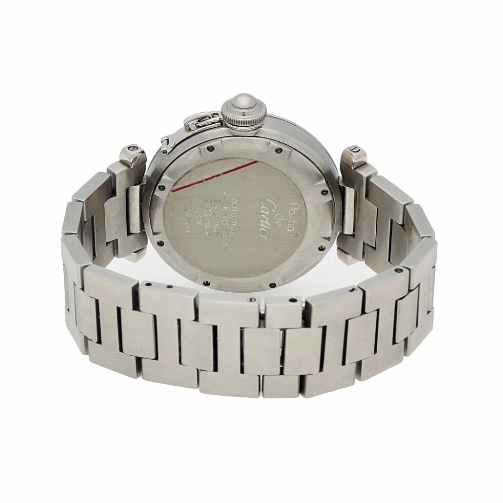 Pre-owned Cartier Pasha Automatic Stainless Steel Bracelet Watch, 2324