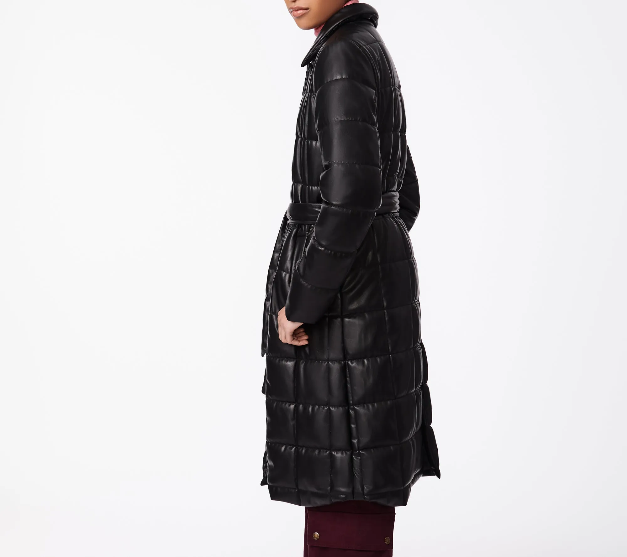 Robe fausse enveloppe matelassée
