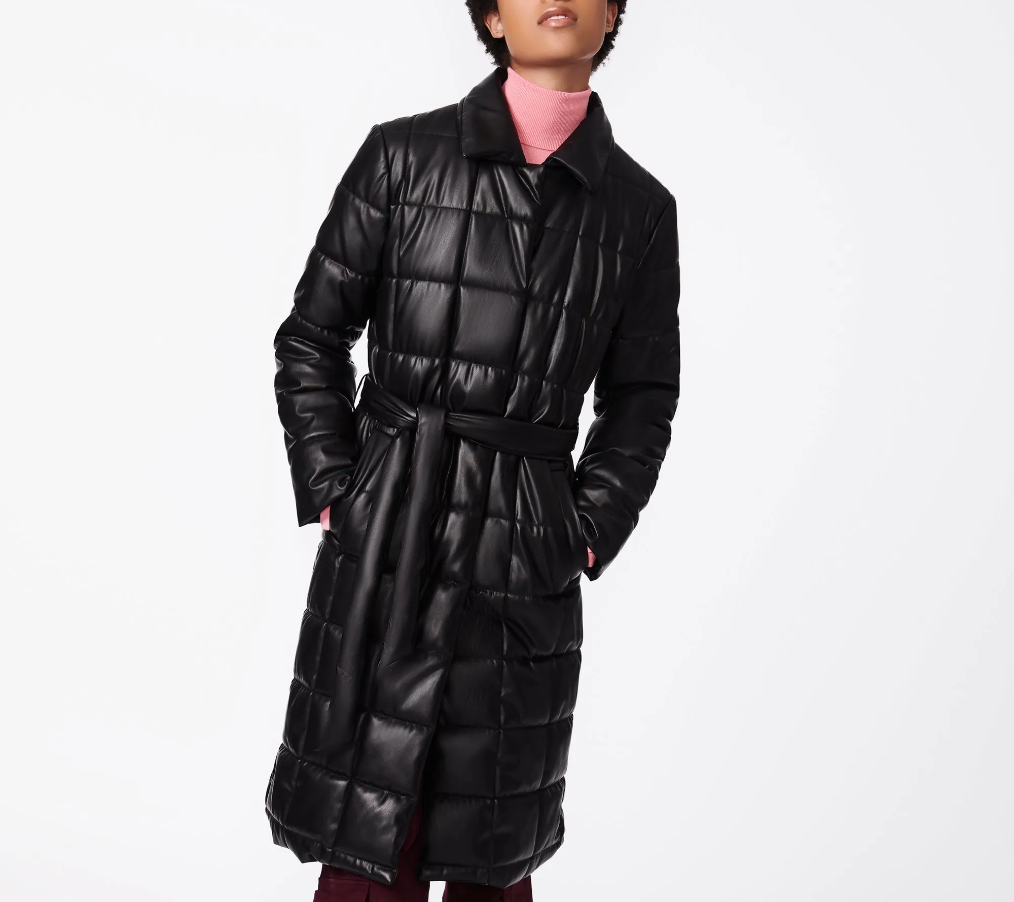 Robe fausse enveloppe matelassée