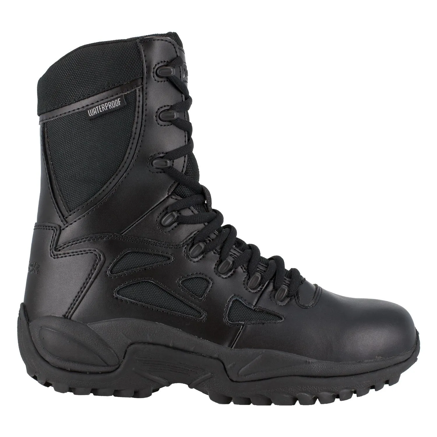 Botte tactique furtive imperméable à fermeture latérale et bout souple Rapid Response Rb 8 pouces