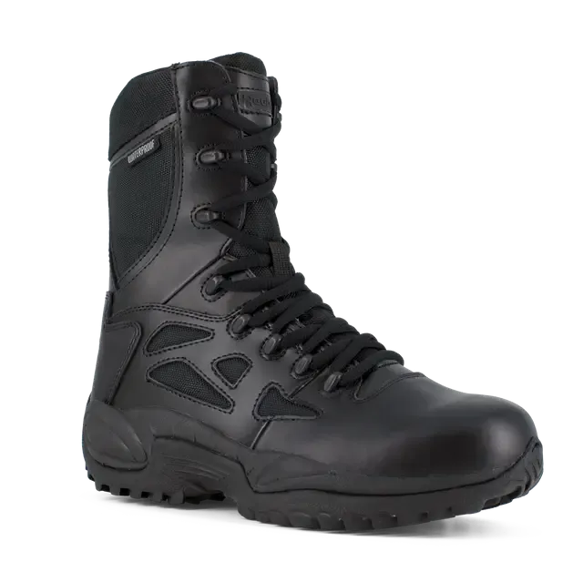 Botte tactique furtive imperméable à fermeture latérale et bout souple Rapid Response Rb 8 pouces